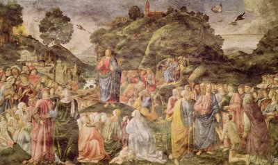 Le Sermon sur la Montagne, de la Chapelle Sixtine, c.1481-83 - Cosimo Rosselli